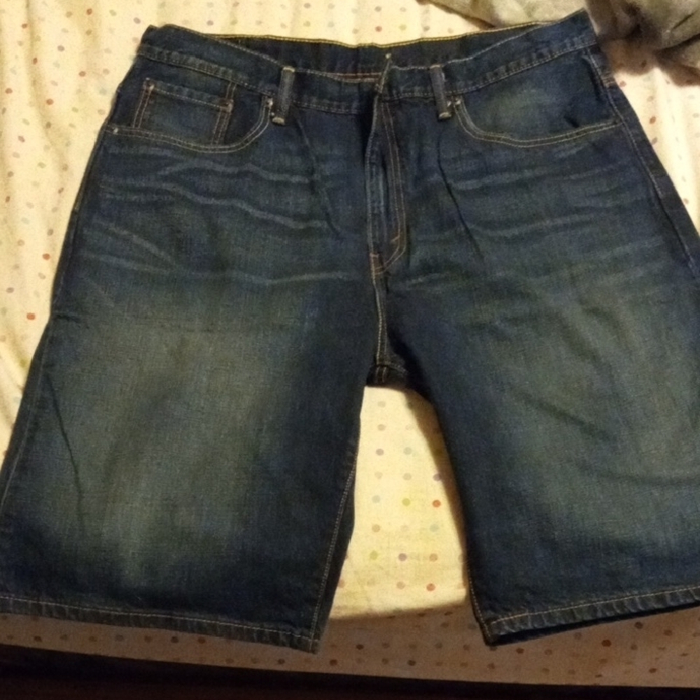 Men's Blue Denim Shorts
